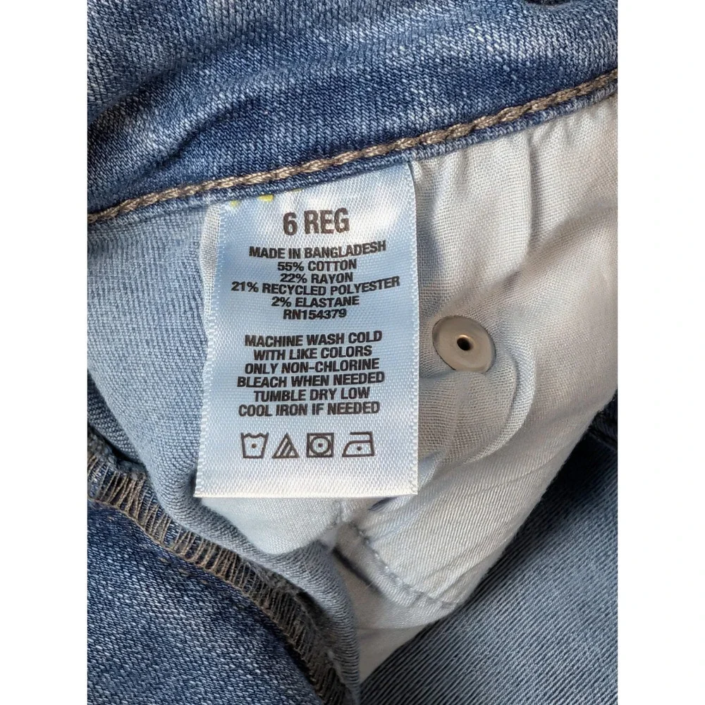 Aeropostale‎ High Rise Jegging Womens 6 Reg Light Wash Blue Skinny Denim Jeans